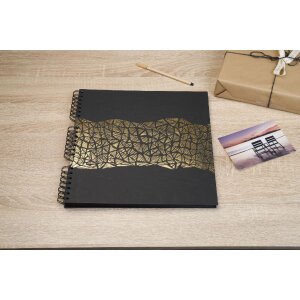 Exacompta 16981E Spirálové fotoalbum ARAMY 32x32 cm 60 stran černá