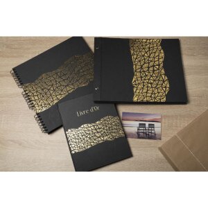 Exacompta 16981E Spirálové fotoalbum ARAMY 32x32 cm 60 stran černá