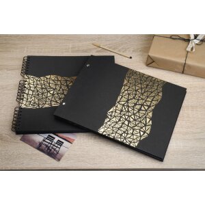 Exacompta 16981E Spirálové fotoalbum ARAMY 32x32 cm 60 stran černá