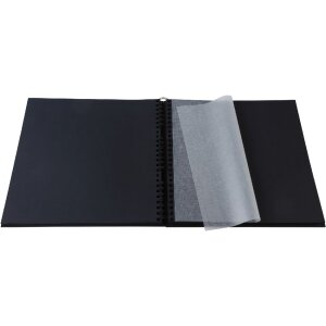 Exacompta 16981E Spirálové fotoalbum ARAMY 32x32 cm 60 stran černá