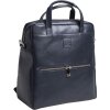 Exacompta 17237E Batoh na notebook Lady Exactive kožený 33x35x16 cm tmavě modrý