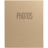 Exacompta 17602E Fotoalbum s kroužkovou mechanikou 60 černých stran 32x26x4 cm Béžová barva