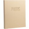 Exacompta 17602E Fotoalbum s kroužkovou mechanikou 60 černých stran 32x26x4 cm Béžová barva