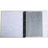 Exacompta 17602E Fotoalbum s kroužkovou mechanikou 60 černých stran 32x26x4 cm Béžová barva