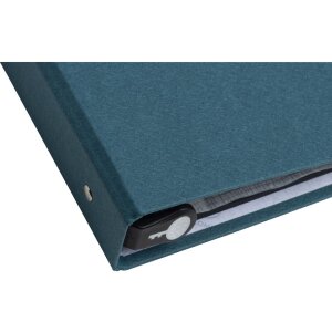 Exacompta 17603E Fotoalbum s kroužkovou mechanikou 60 černých stran 32x26x4cm modro-zelené