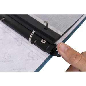 Exacompta 17603E Fotoalbum s kroužkovou mechanikou 60 černých stran 32x26x4cm modro-zelené