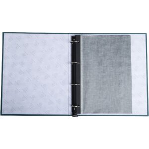 Exacompta 17603E Fotoalbum s kroužkovou mechanikou 60 černých stran 32x26x4cm modro-zelené