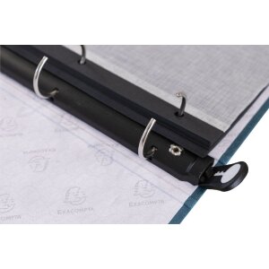 Exacompta 17603E Fotoalbum s kroužkovou mechanikou 60 černých stran 32x26x4cm modro-zelené