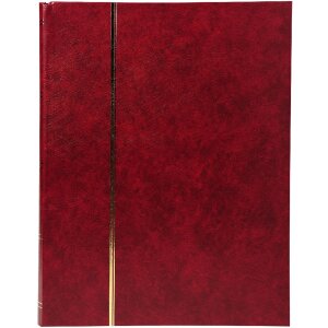 Exacompta 26143E Album na známky polokožené 32 stran 22,5x30,5 cm červené