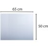 Exacompta 29630E Psací podložka 50x65 cm pružná PVC Crystal Transparent