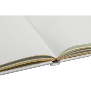 Exacompta Kniha návštěv Ringflower White Gold s ozdobou 100 stran 27x22 cm