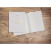 Exacompta Kniha návštěv Ringflower White Gold s ozdobou 100 stran 27x22 cm