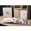 Exacompta Kniha návštěv Ringflower White Gold s ozdobou 100 stran 27x22 cm