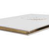 Exacompta Kniha návštěv Ringflower White Gold s ozdobou 100 stran 27x22 cm