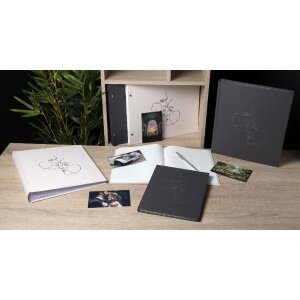Exacompta 47688E Kniha návštěv 100 stran 27x22cm barva slonové kosti černá