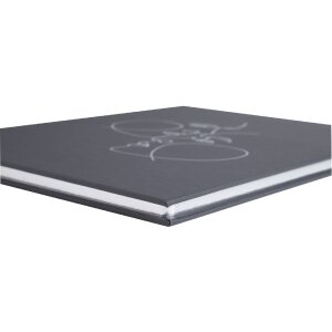Exacompta 47688E Kniha návštěv 100 stran 27x22cm barva slonové kosti černá