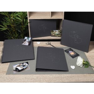Exacompta 60248E Šroubovací album 40 stran černé 37x29cm Art black