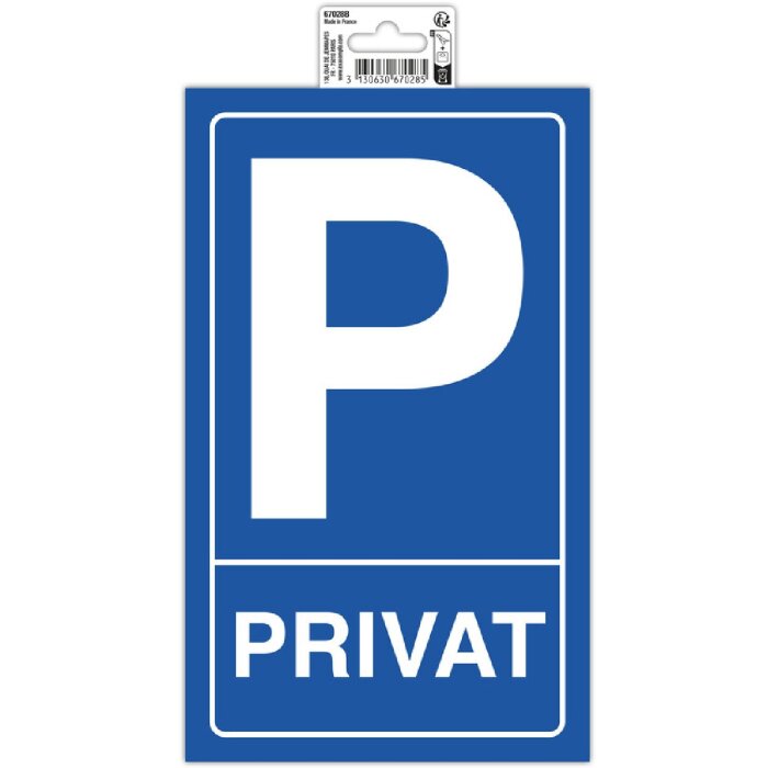 Značka Exacompta Soukromé parkoviště 15x25 cm PVC
