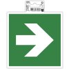 Exacompta 67069B Informační cedule samolepicí bílá šipka zelená 15x15 cm