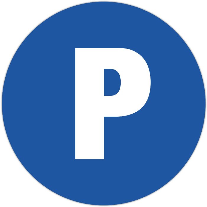 Exacompta informační cedule soukromé parkoviště 30 cm modrá PP nesamolepící