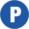Exacompta informační cedule soukromé parkoviště 30 cm modrá PP nesamolepící