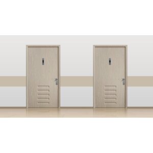 Exacompta informační cedule samolepicí hliníkový vzhled vertikální muži 16,5x4,4cm