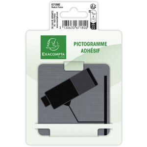 Exacompta 67180E Samolepicí cedule pro videodohled...
