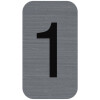 Exacompta 67181E Informační štítek samolepicí číslo 1 2,5x4,4 cm šedý