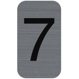 Exacompta 67187E Informační cedule samolepicí číslo 7 2,5x4,4 cm šedá