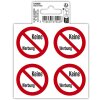 Exacompta 67042B Značka Zákaz reklamy 10x10 cm samolepicí PVC