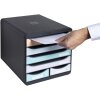 Exacompta zásuvkový box BIG BOX MAXI 6 otevřených zásuvek Aquarel assorted