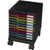 Exacompta 326714D Kolečka pro zásuvkové boxy Modulo Black Office