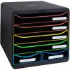 Exacompta zásuvkový box BIG BOX MAXI 6 otevřených zásuvek Black Office Black