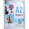 Exacompta 8294358D Nástěnný plakátový rám hliníkový A2 Exacryl stříbrný