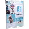 Exacompta 8194358D Nástěnný plakátový rám A1 Hliník Exacryl stříbrný