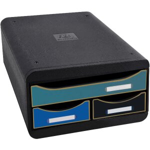 Exacompta zásuvkový box se 3 zásuvkami Neo Deco Small Box v různých barvách