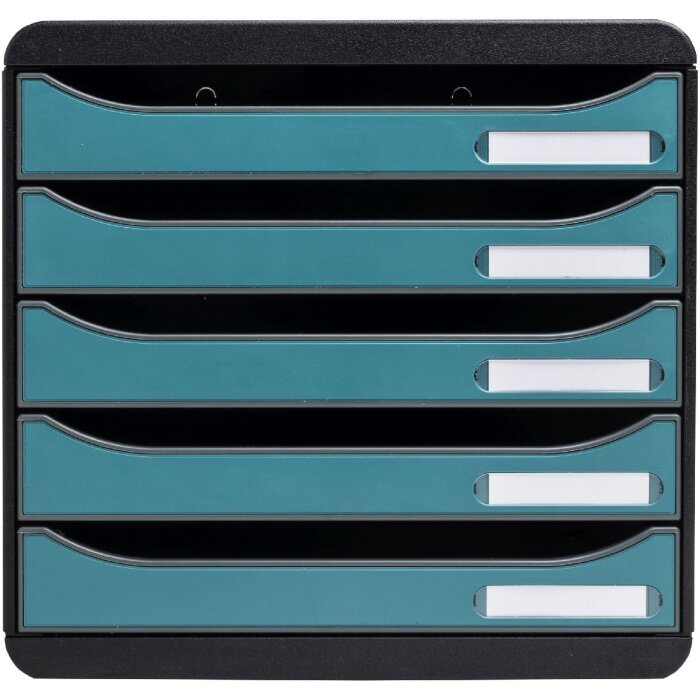Exacompta 30934D Big Box zásuvkový box 5 zásuvek Skandi pacific blue A4+