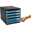 Exacompta 30934D Big Box zásuvkový box 5 zásuvek Skandi pacific blue A4+