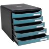 Exacompta 30934D Big Box zásuvkový box 5 zásuvek Skandi pacific blue A4+