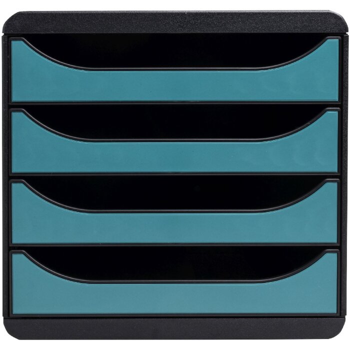Exacompta 31034D Big Box zásuvkový box 4 zásuvky Skandi pacific blue A4+