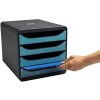Exacompta 31034D Big Box zásuvkový box 4 zásuvky Skandi pacific blue A4+