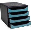 Exacompta 31034D Big Box zásuvkový box 4 zásuvky Skandi pacific blue A4+