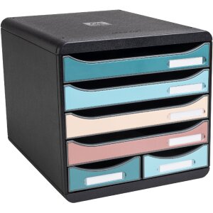 Exacompta 312606D Big Box Maxi zásuvkový box 6 zásuvek Scandi barvy asorted