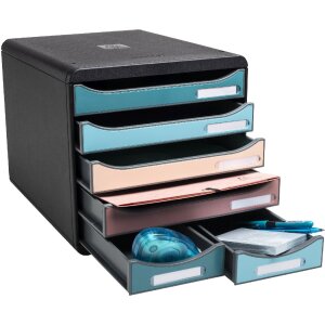 Exacompta 312606D Big Box Maxi zásuvkový box 6 zásuvek Scandi barvy asorted