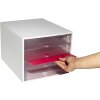 Exacompta 228323D ECOBOX zásuvkový box se 4 zásuvkami Crystal
