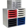 Exacompta 228323D ECOBOX zásuvkový box se 4 zásuvkami Crystal