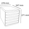 Iderama 3097203D Zásuvkový box Big Box Plus 5 otevřených zásuvek královsky modrá