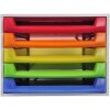 221098D Zásuvkový box THE BOX 5 otevřených zásuvek Linicolor rainbow