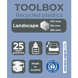 TOOLBOX 317714D Úložný modul 1 zásuvka Černá