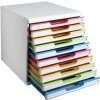 Exacompta 302913D Zásuvkový box MODULO A4 10 zásuvek Bílý Harlekýn